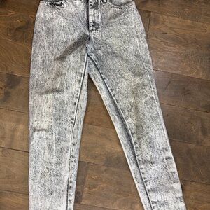 Vintage Cap Ferrat Black Acid Wash Skinny Jeans